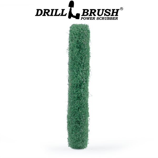 6 INCH DIAMETER GREEN ABRASIVE SCRUB PAD Drillbrush Industrial