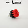 2 inch Diameter Small Round Drill Powered Stiff Scrub Brush Attachment for Heavy Duty Cleaning