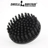 5 Inch Diameter Ultra Stiff Nylon Scub Brush Used for Heavy Duty Brick and Stone Cleaning with quick change shaft by Drillbrush