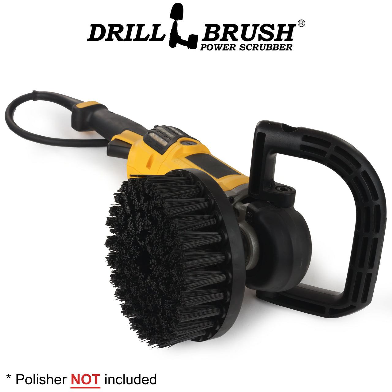 7inch Threaded Black Drillbrush